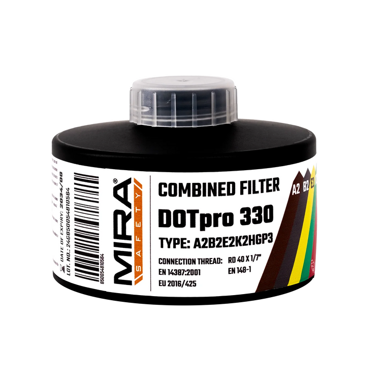 MIRA Safety DotPro 330 CBRN and Industrial Gas Mask Filter