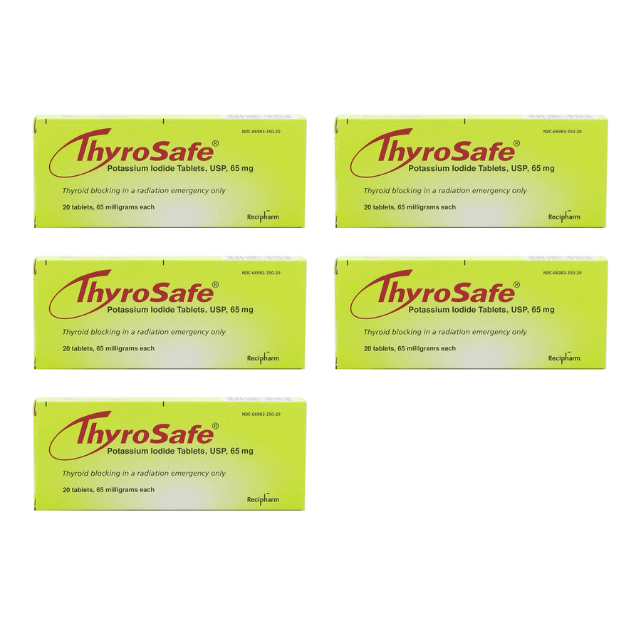 Thyrosafe Tablets: FDA Approved Potassium Iodide (KI) Tablets - Protects Against Radioactive Iodine