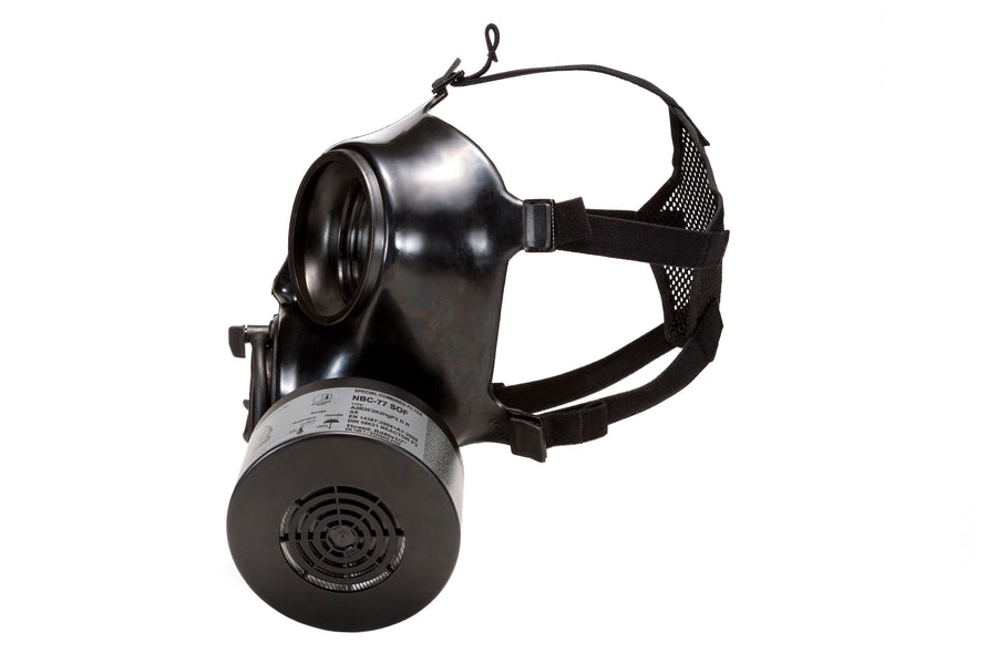 IIR-100 Recon Gas Mask - Full Face Butyl Rubber Gas Mask with N-B-1 40 –  Parcil Safety