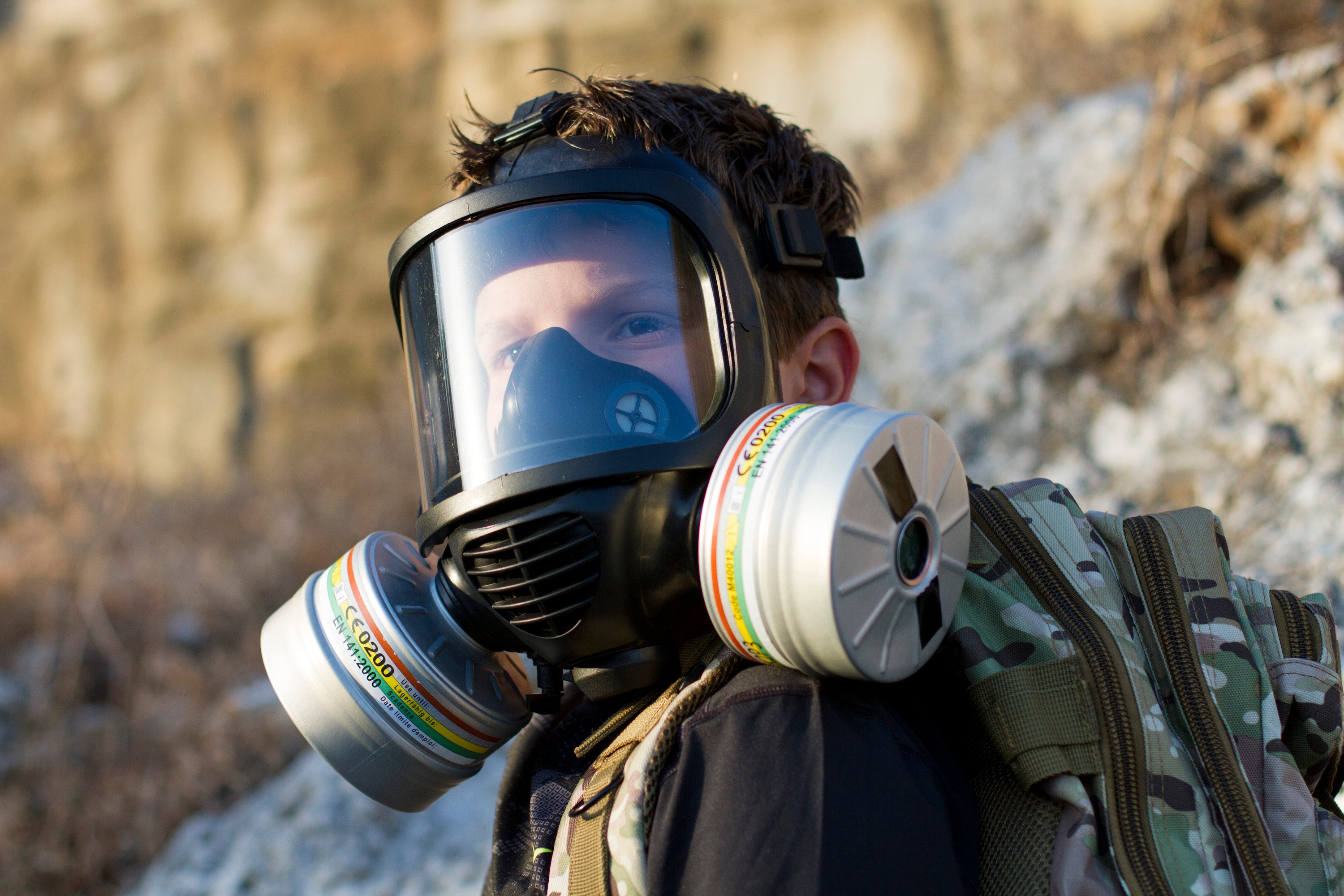 Oxygen respirator clearance mask